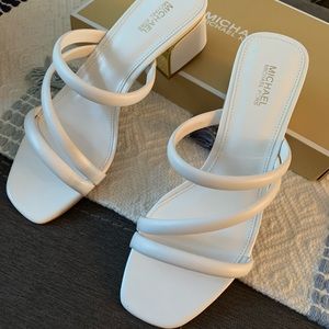 Michael Kors white sandals